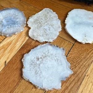 Crate and Barrel Agate Coasters (set of 4)